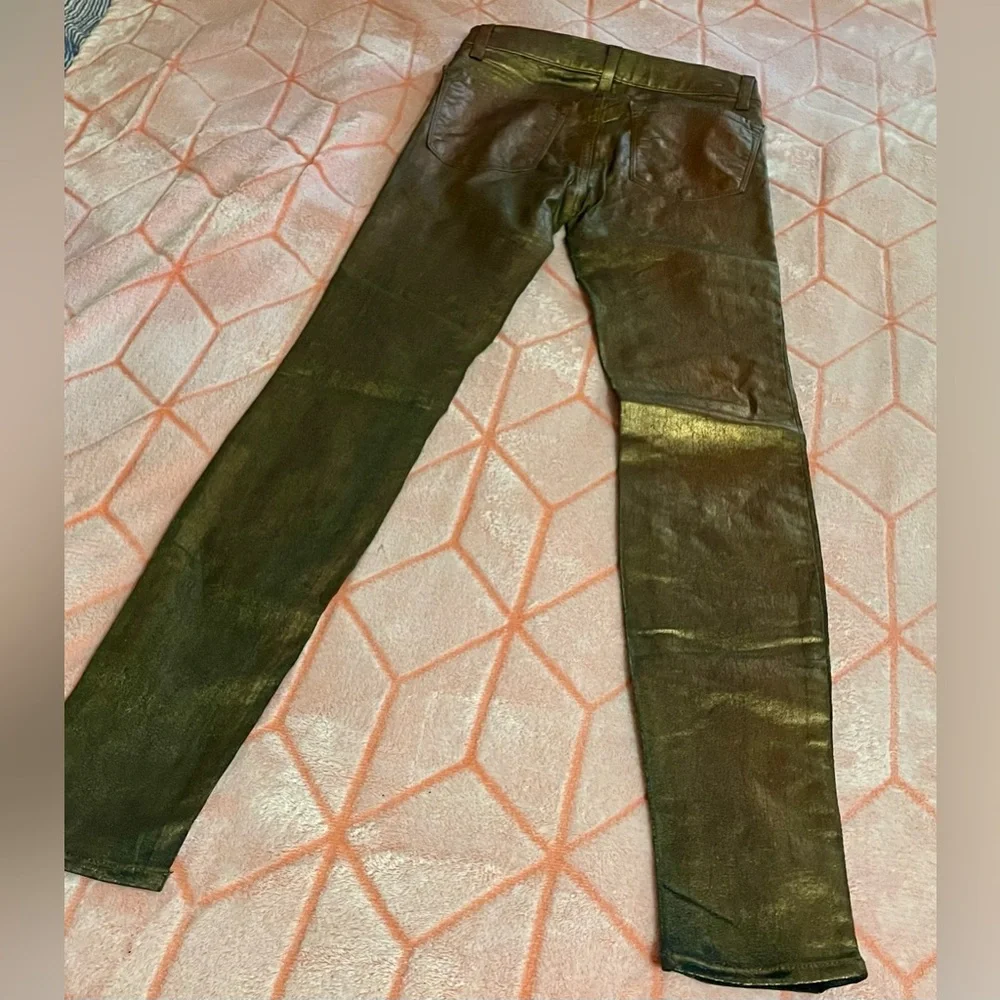 ⚜️ J Brand Shimmering Gold Skinny Pants ⚜️ - Picture 5 of 5